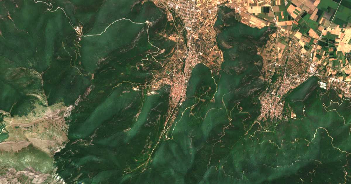 Satellitenkarte von Nikísiani