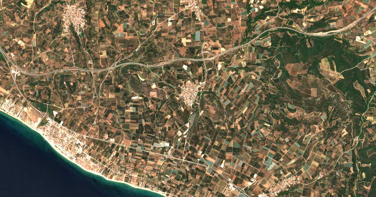 Satellitenkarte von Orfánion
