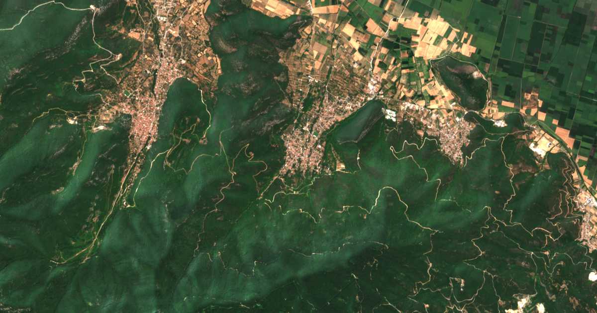 Satellitenkarte von Palaiochórion