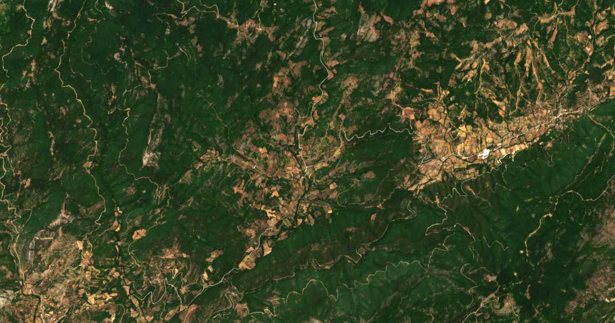 Satellitenkarte von Draniá