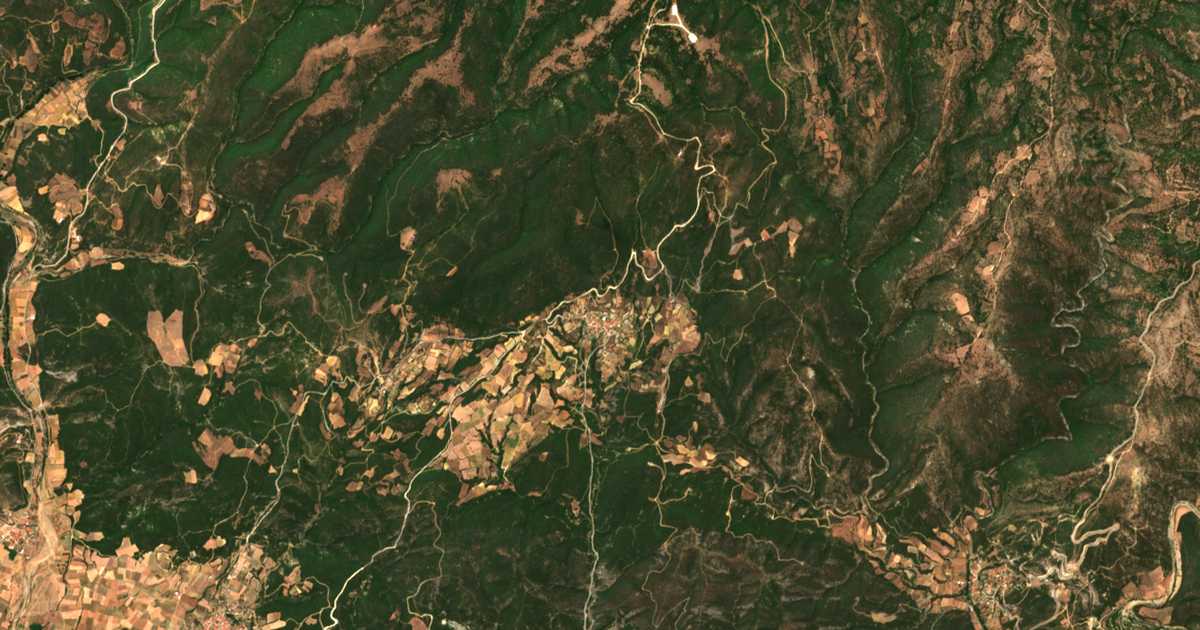 Satellitenkarte von Drosiá