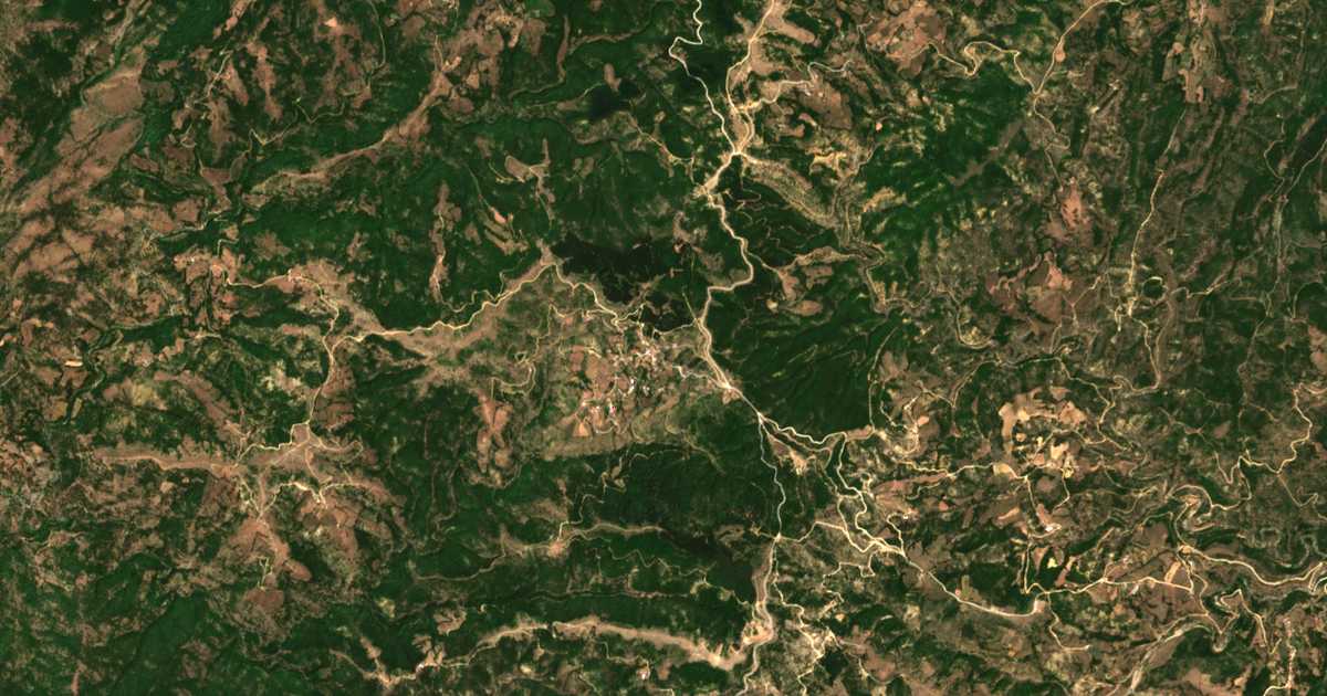 Satellitenkarte von Kéchros
