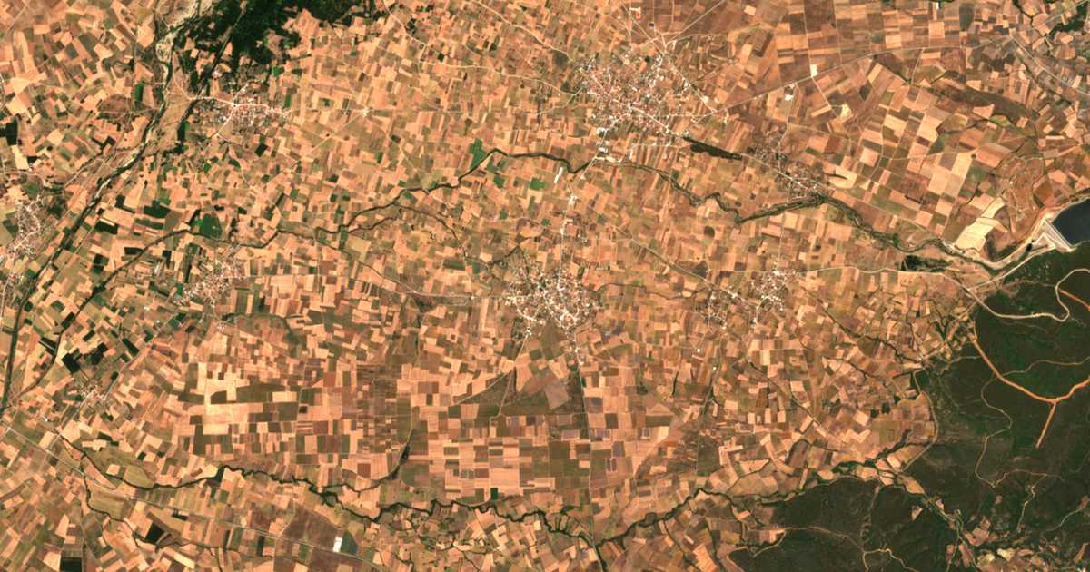 Satellitenkarte von Lýkeion