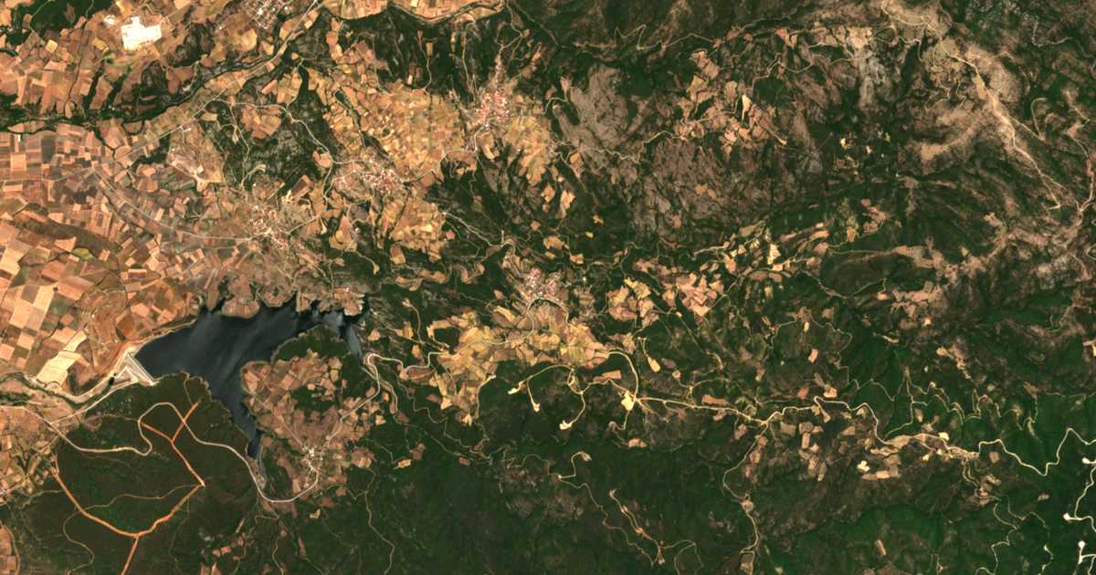 Satellitenkarte von Néda