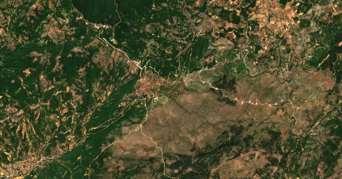 Satellitenkarte von Smigáda