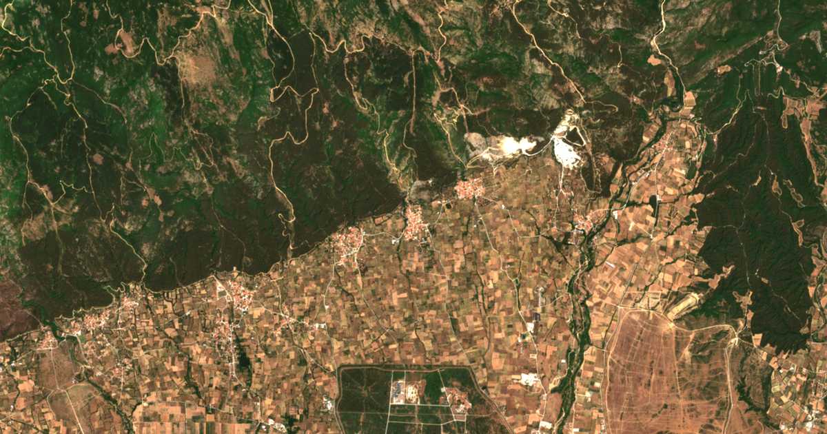 Satellitenkarte von Agíasma