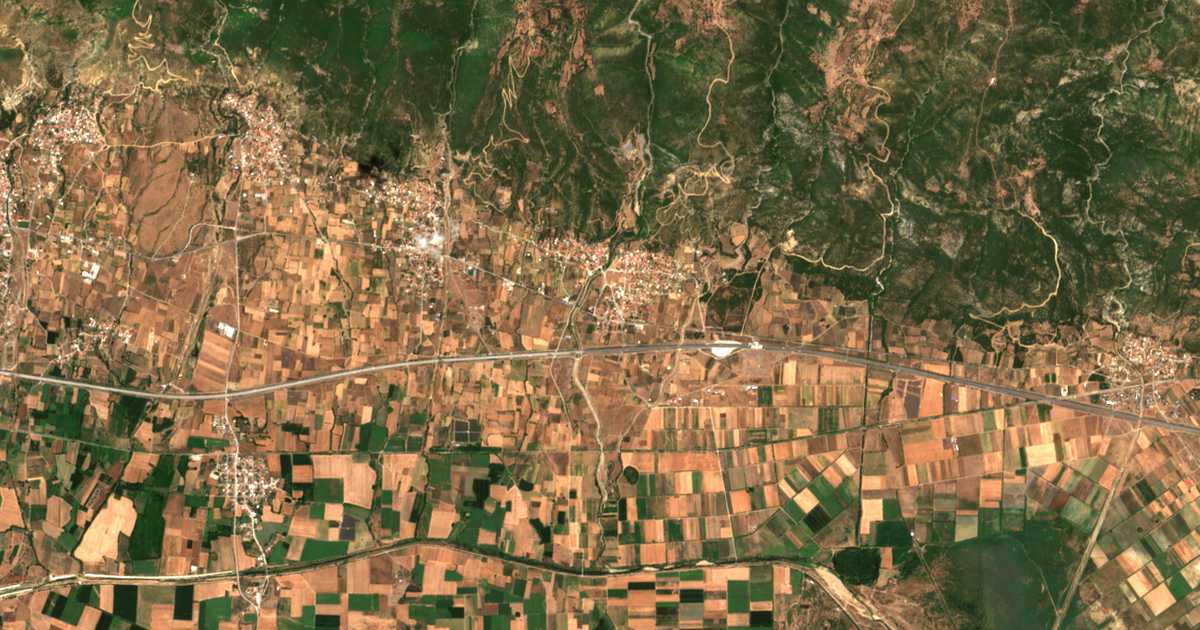 Satellitenkarte von Amaxádes
