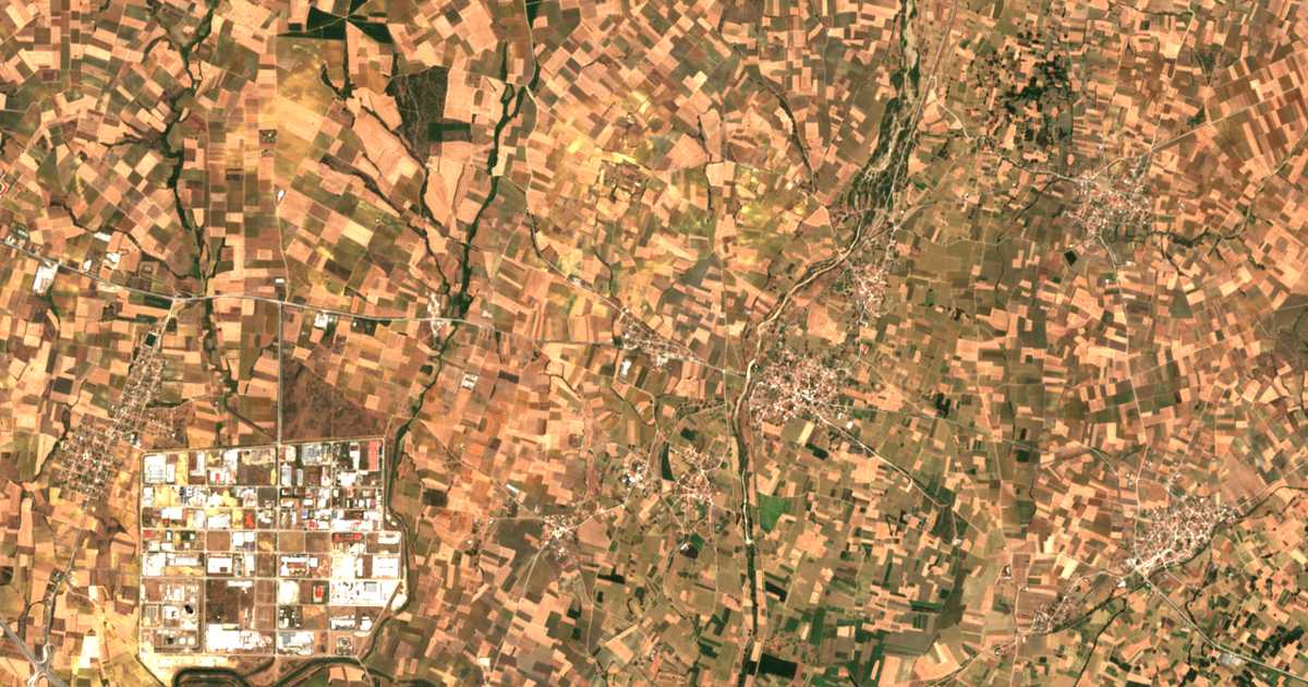 Satellitenkarte von Anthochórion
