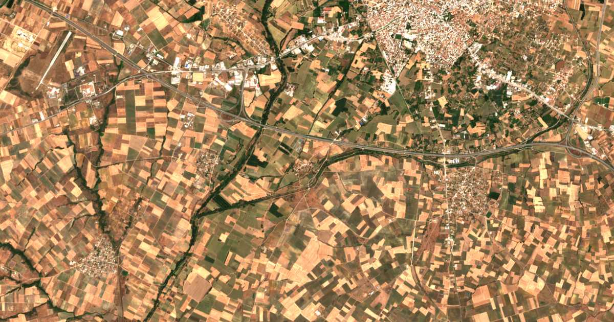 Satellitenkarte von Itéa