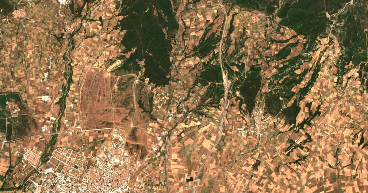 Satellitenkarte von Karydiá