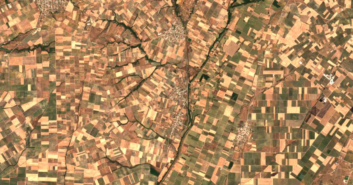 Satellitenkarte von Méga Kranovoúnion