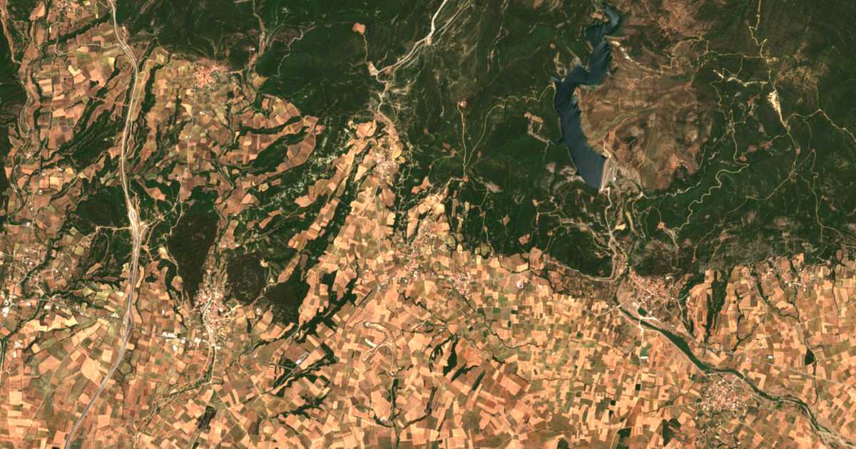 Satellitenkarte von Sidirádes