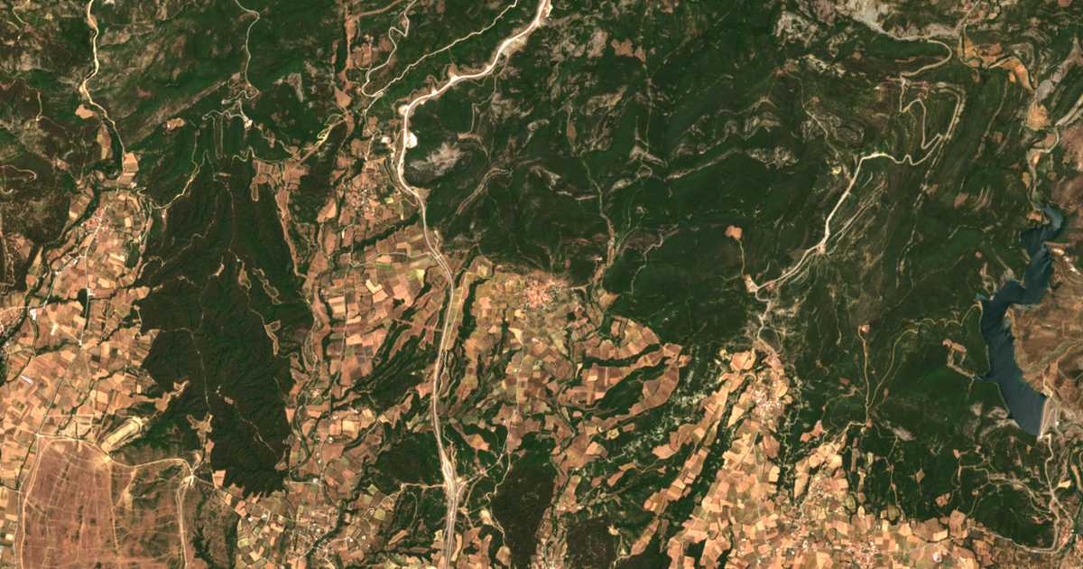 Satellitenkarte von Tychirón