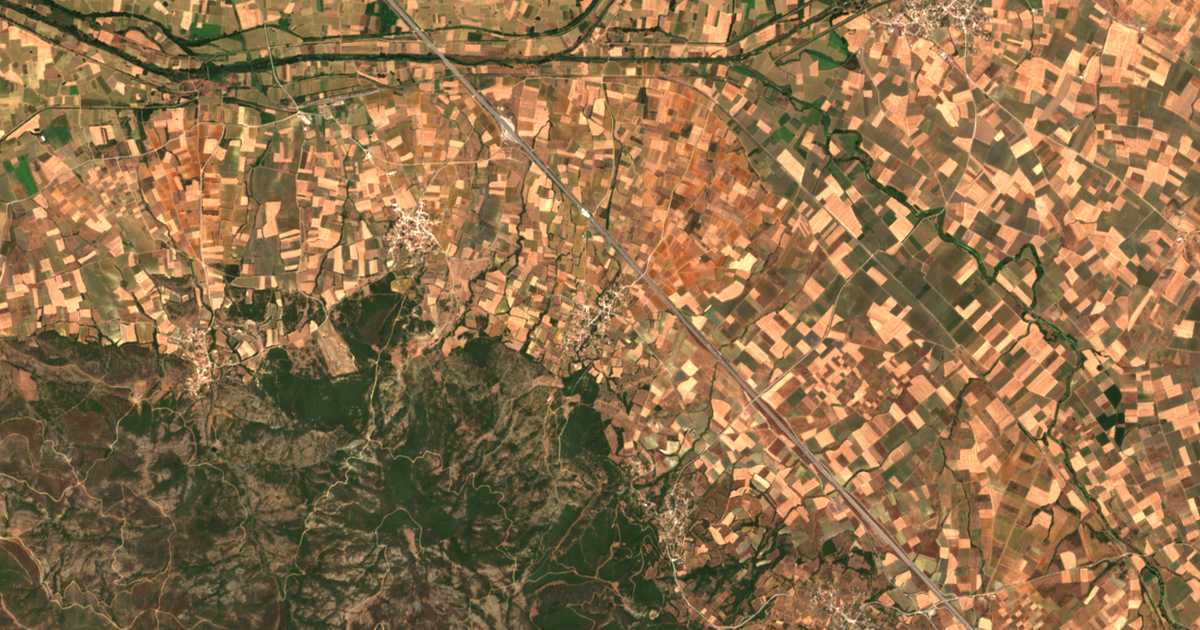 Satellitenkarte von Salmóni