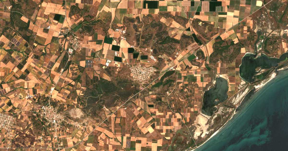 Satellitenkarte von Mándra