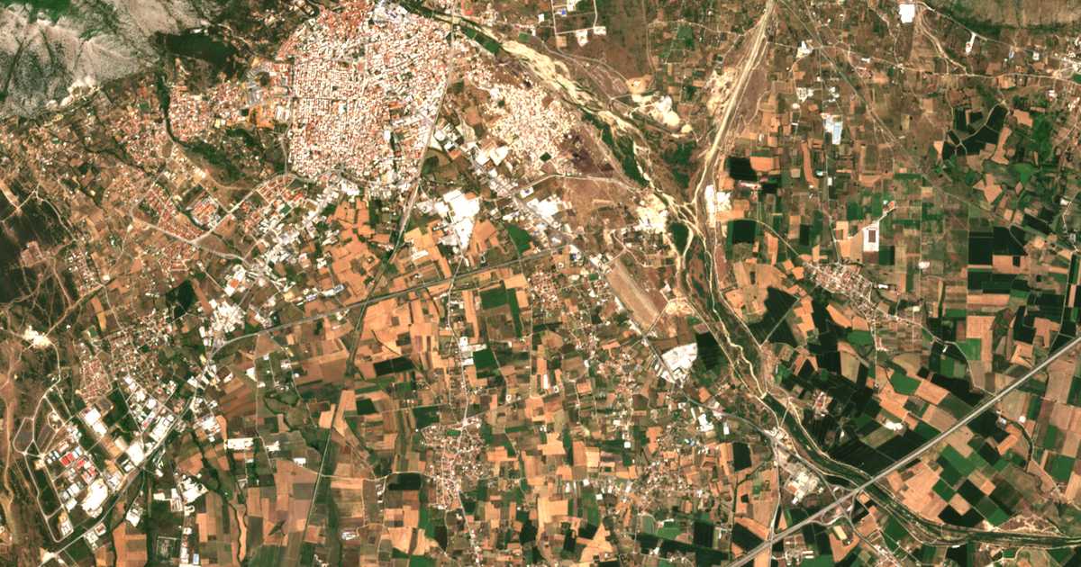Satellitenkarte von Néos Zygós