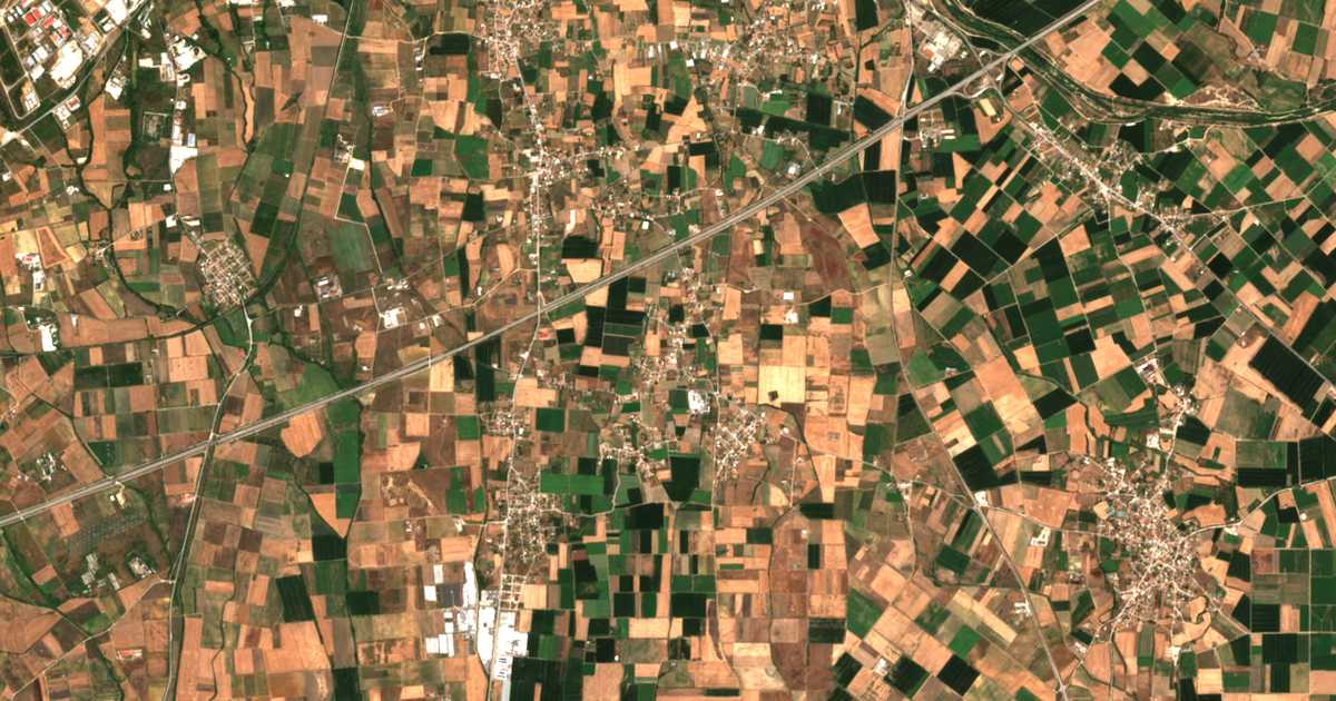 Satellitenkarte von Palaión Katrámion