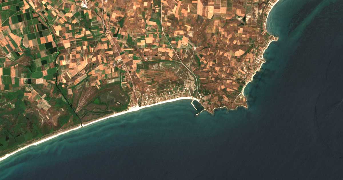 Satellitenkarte von Skála Avdíron