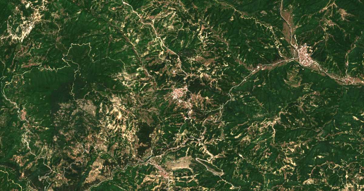 Satellitenkarte von Gláfki