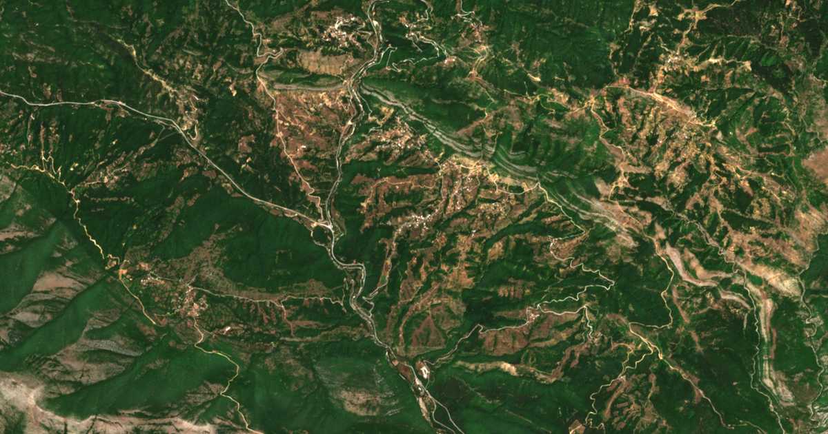 Satellitenkarte von Gorgóna
