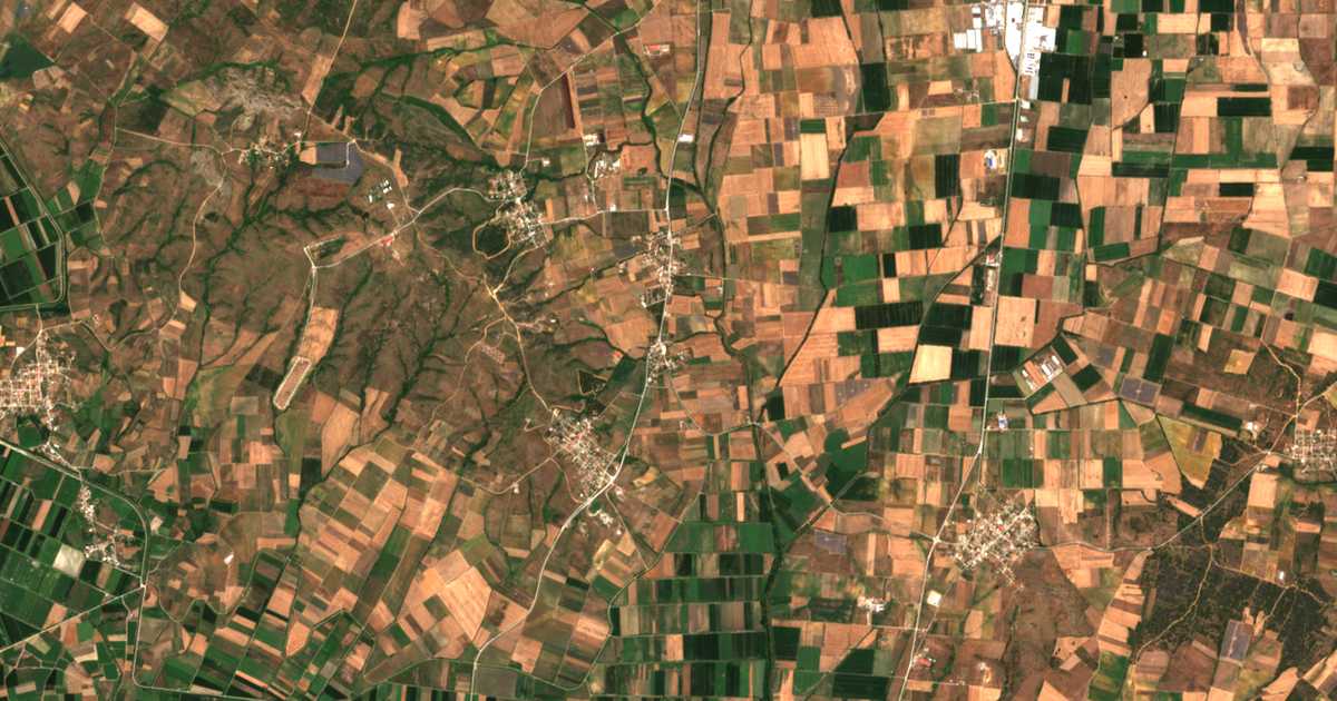 Satellitenkarte von Exochí