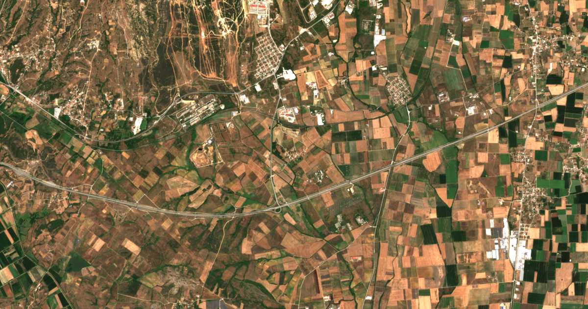 Satellitenkarte von Vaniánon