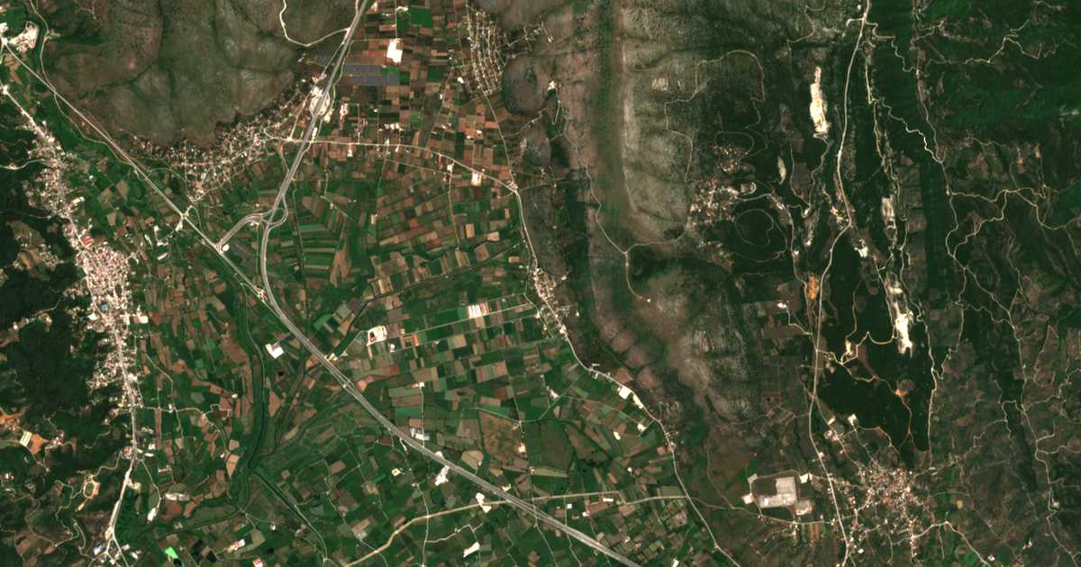 Satellitenkarte von Chanópoulon