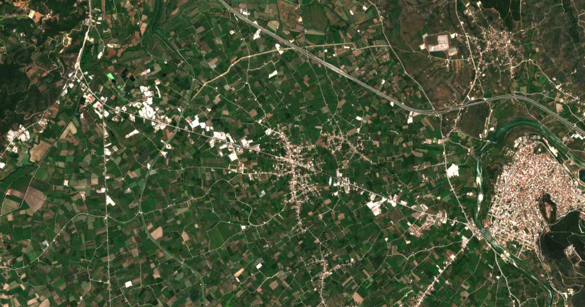 Satellitenkarte von Kalamiá
