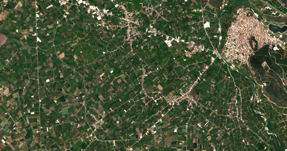 Satellitenkarte von Kirkizátai
