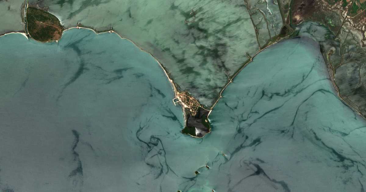 Satellitenkarte von Koronisia