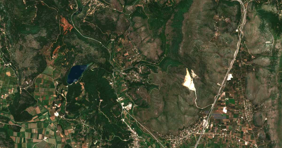 Satellitenkarte von Pantánassa