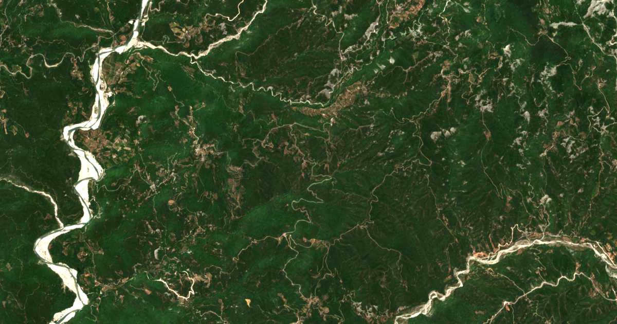 Satellitenkarte von Kalloní