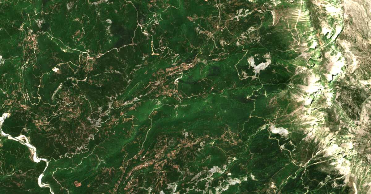 Satellitenkarte von Lepianá