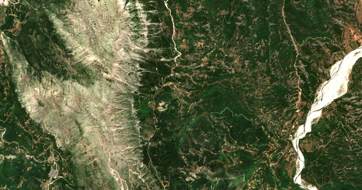 Satellitenkarte von Megalóchari