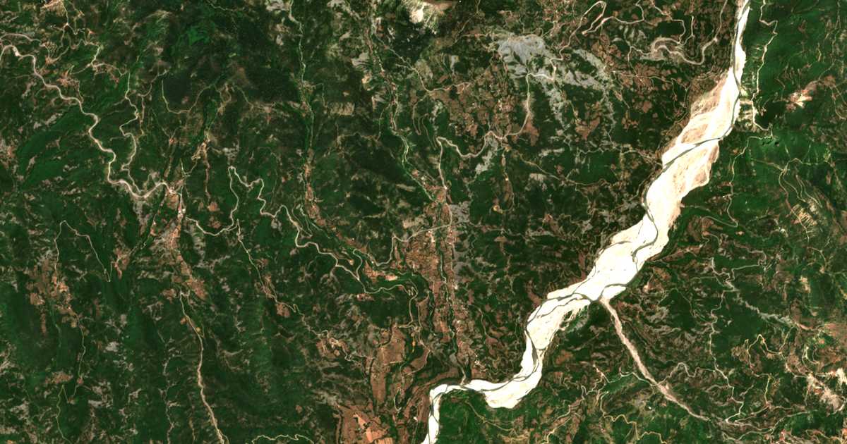 Satellitenkarte von Miléai