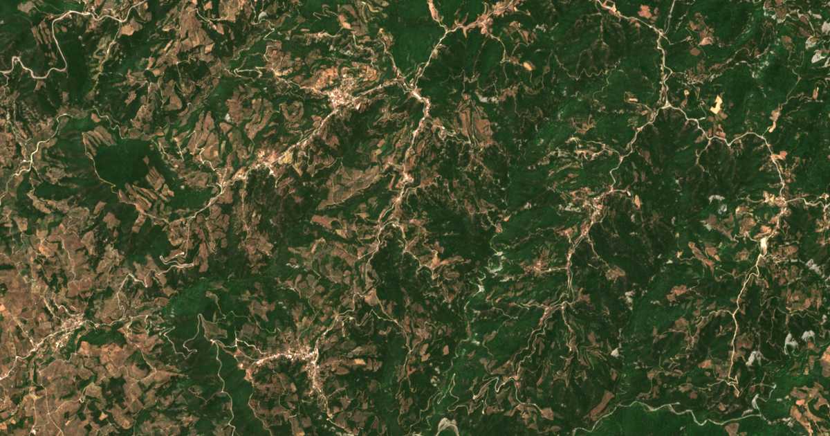 Satellitenkarte von Palaiochorákion
