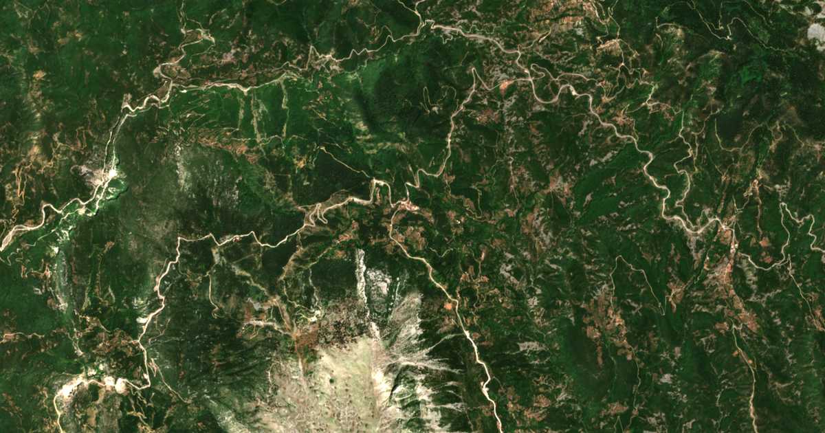 Satellitenkarte von Plátanos