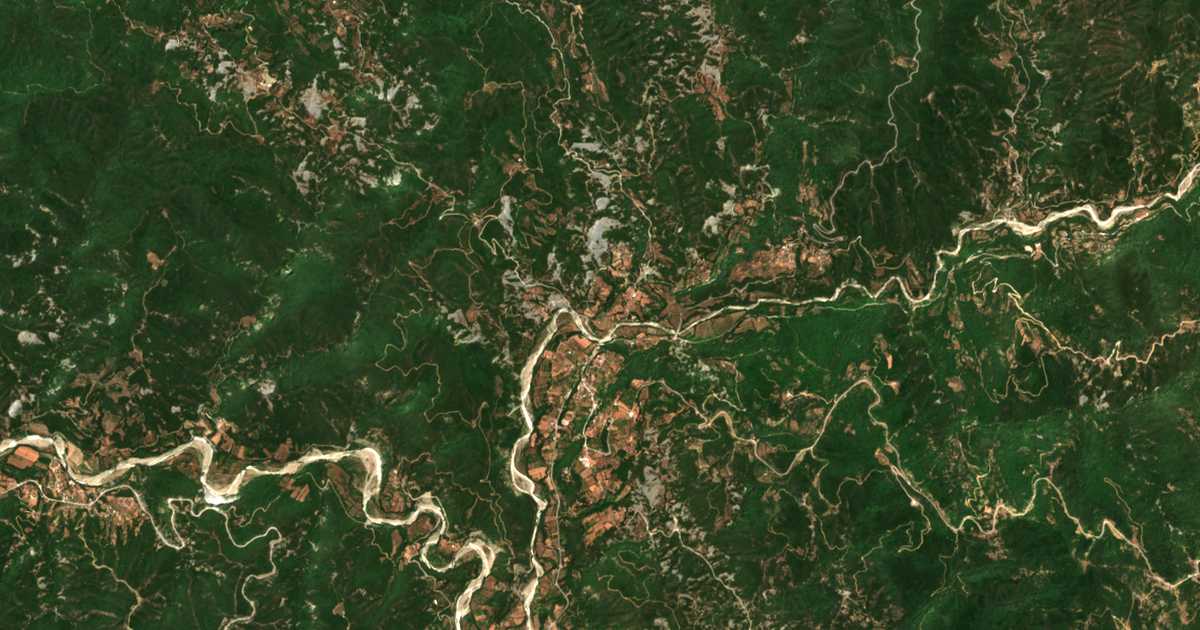 Satellitenkarte von Sési