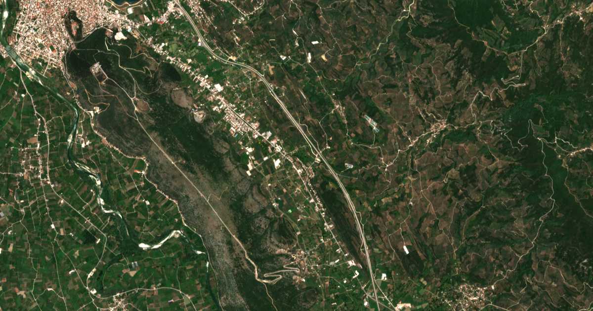 Satellitenkarte von Amfithéa