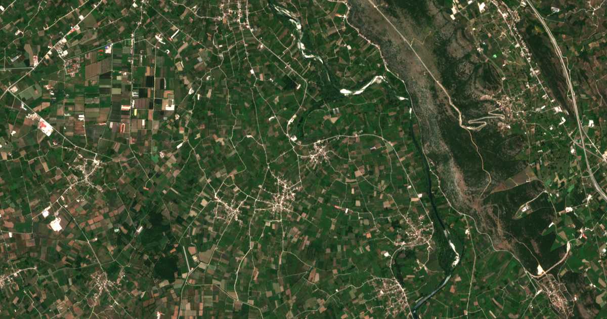 Satellitenkarte von Anthótopos
