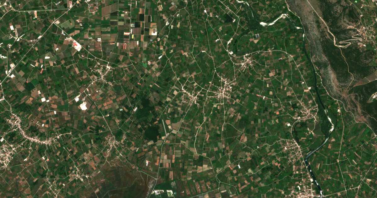 Satellitenkarte von Kalomódia