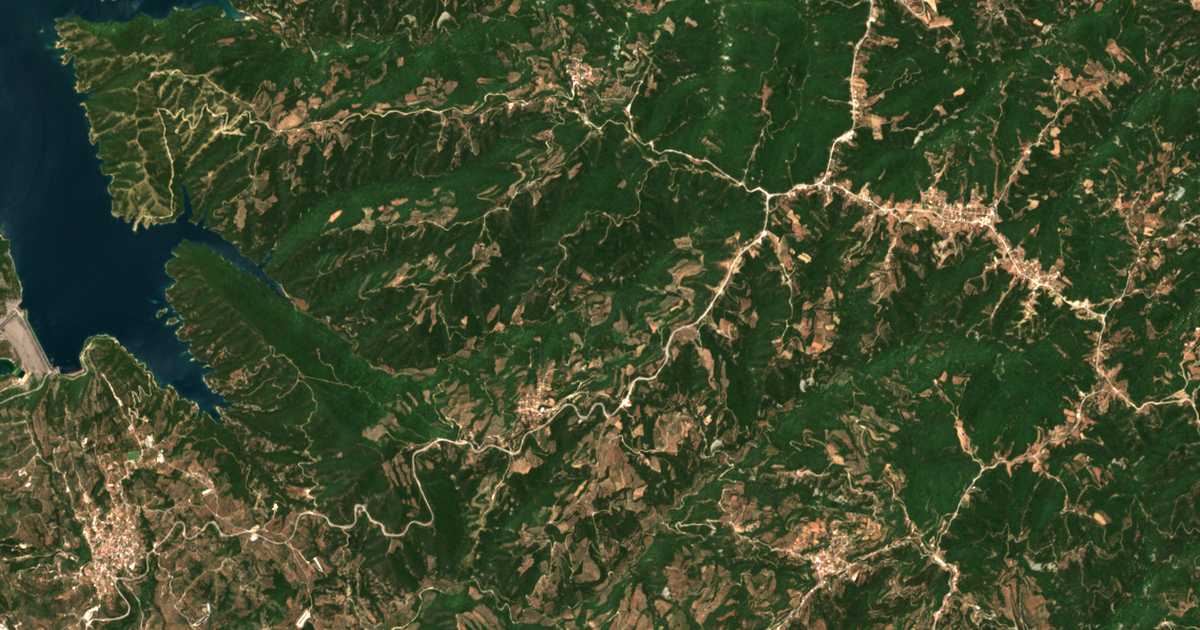 Satellitenkarte von Kleistón