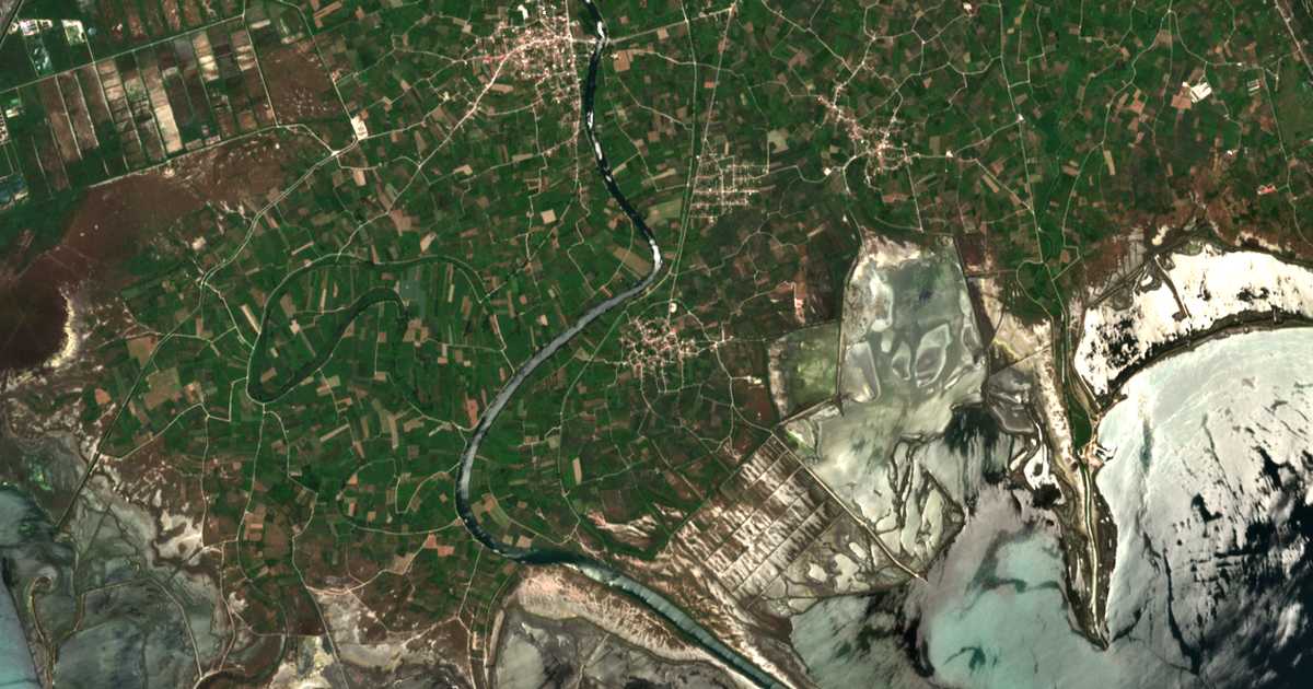 Satellitenkarte von Kommeno
