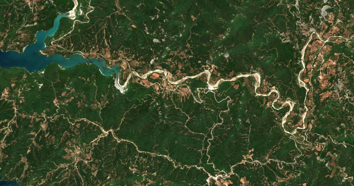 Satellitenkarte von Melátai