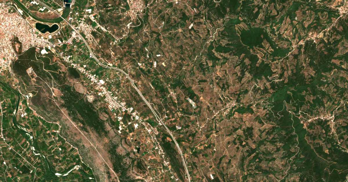 Satellitenkarte von Neochorákion