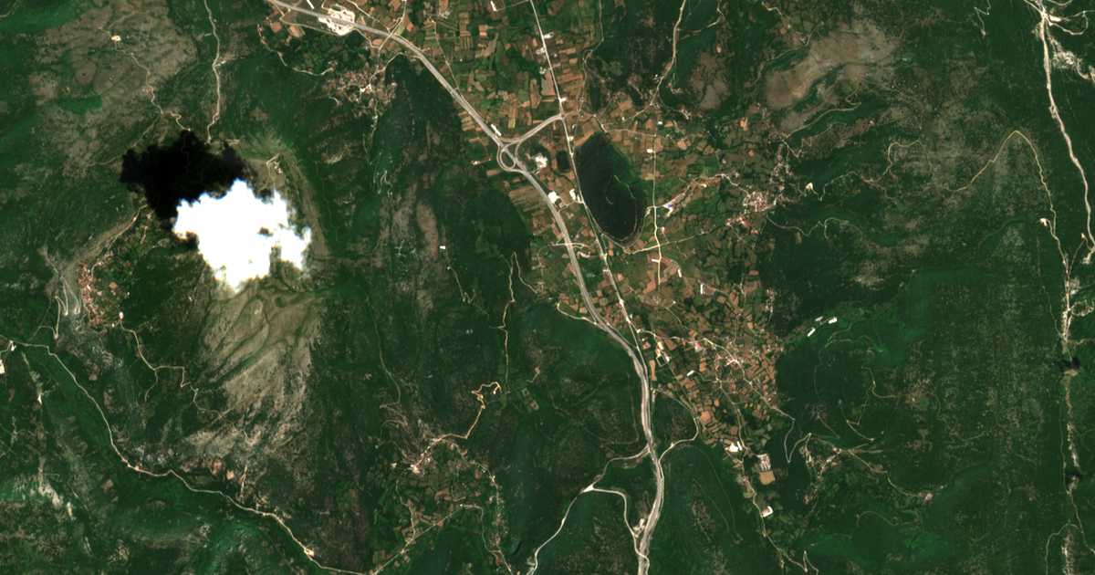 Satellitenkarte von Agía Kyriakí