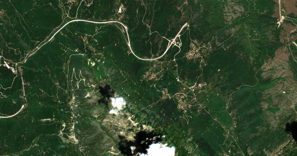 Satellitenkarte von Dramesioí