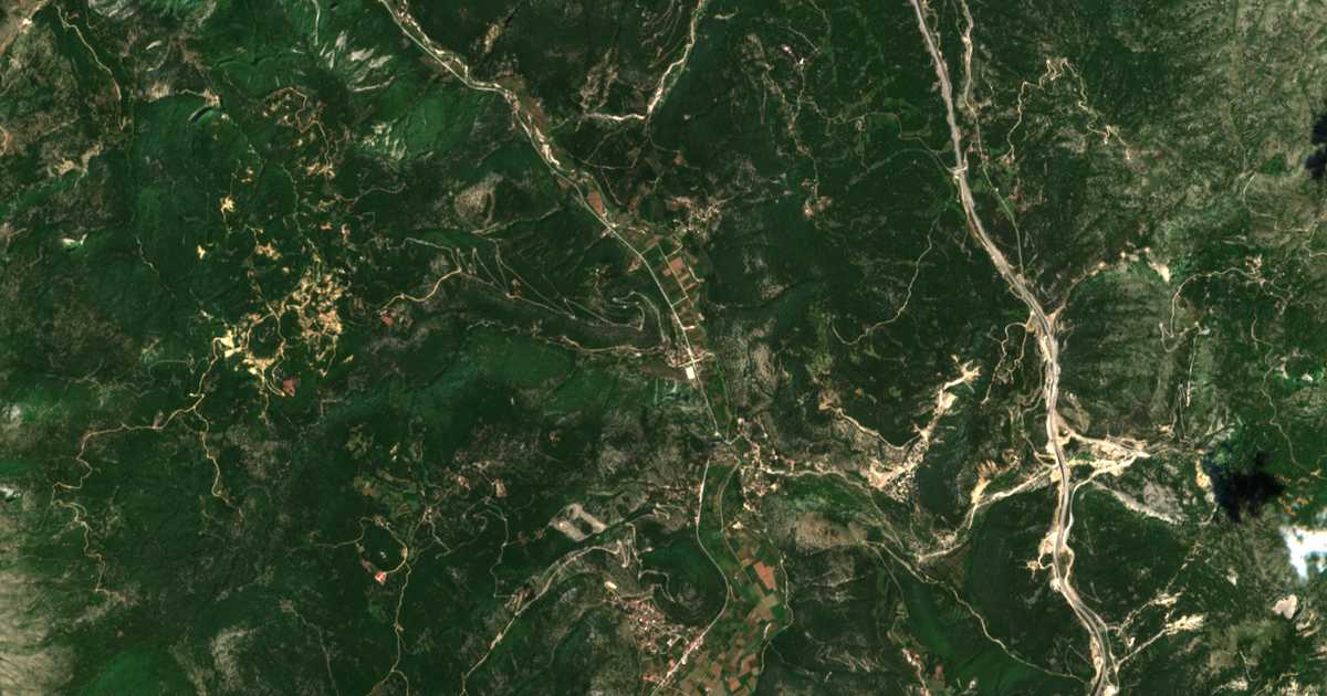 Satellitenkarte von Potamiá