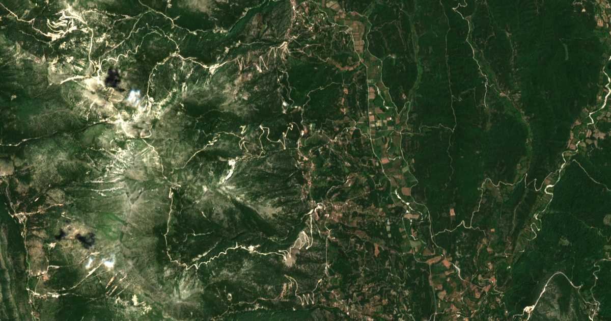 Satellitenkarte von Romanós