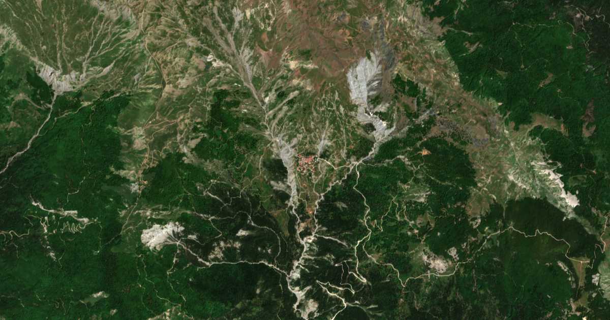 Satellitenkarte von Aetomilitsa